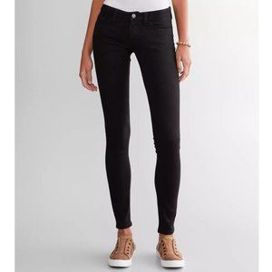 BKE Buckle Stella Slim Fit Low Rise Skinny Black Denim Jeans Women's 24 X 31.5